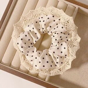 Brand New Set of 2 Scrunchies Polka Dot Scrunchies